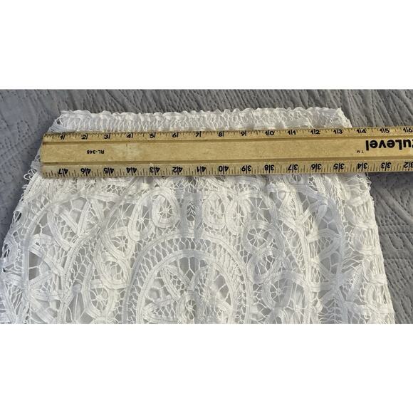 Vintage Laura Ashley Full Lace Lined Elastic Waist Sz S Petite Long Skirt - Picture 4 of 5